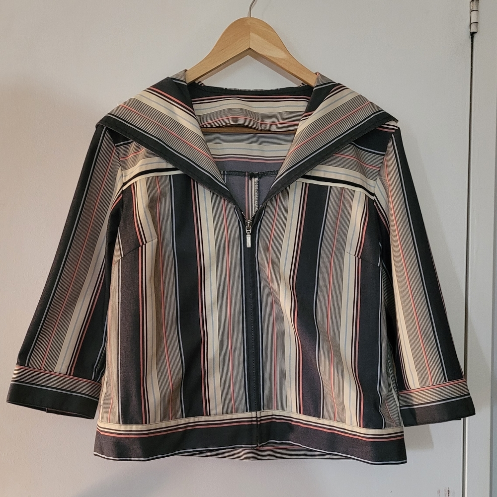 Vintage Hooded Spring Coat - Size Small